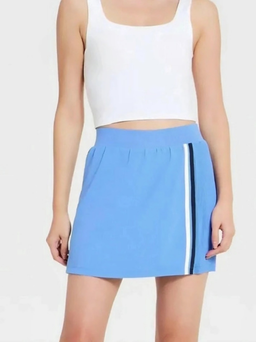 All In Motion Light Blue Athletic Skort with Side Stripes.
Size XL
